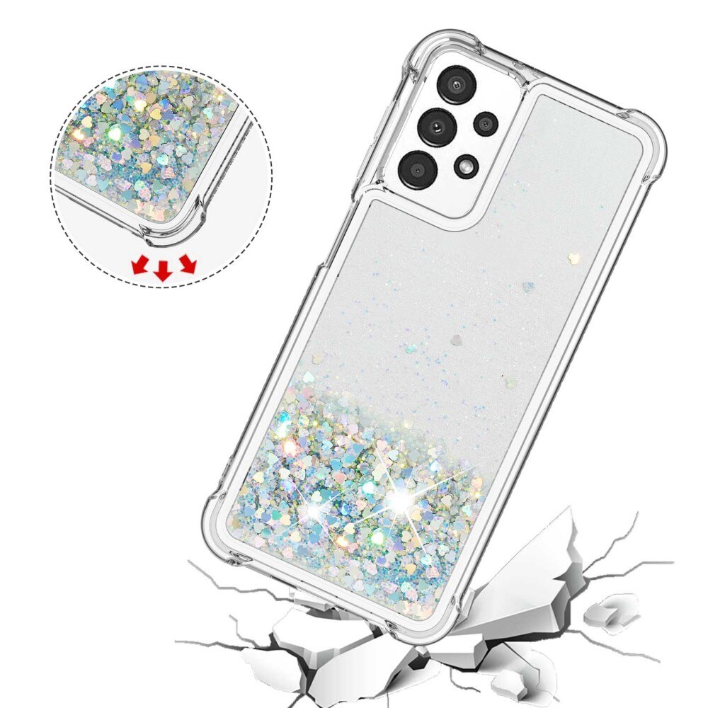 Samsung Galaxy A13 Glitter Powder TPU Case Zilver