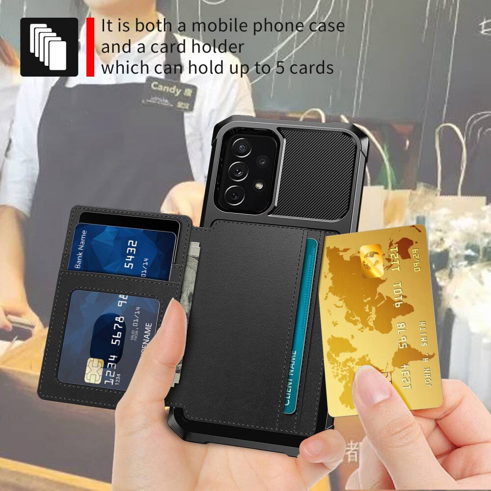 Samsung Galaxy A13 Tough Multi-slot Case Zwart