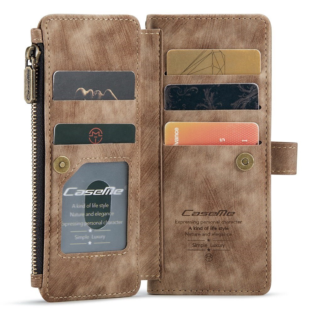 Bookcover hoesje Rits Samsung Galaxy Z Fold 3 Bruin