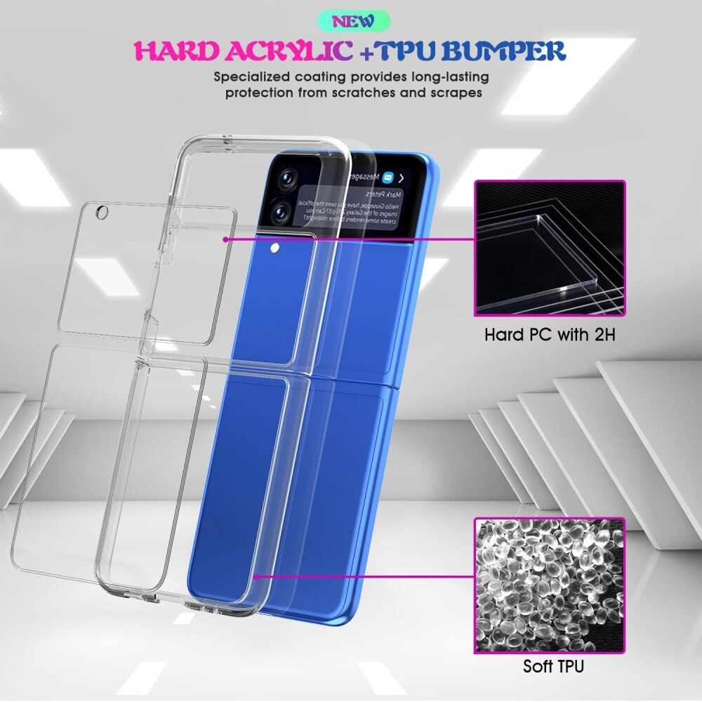 Samsung Galaxy Z Flip 4 Hard Clear Cover transparant