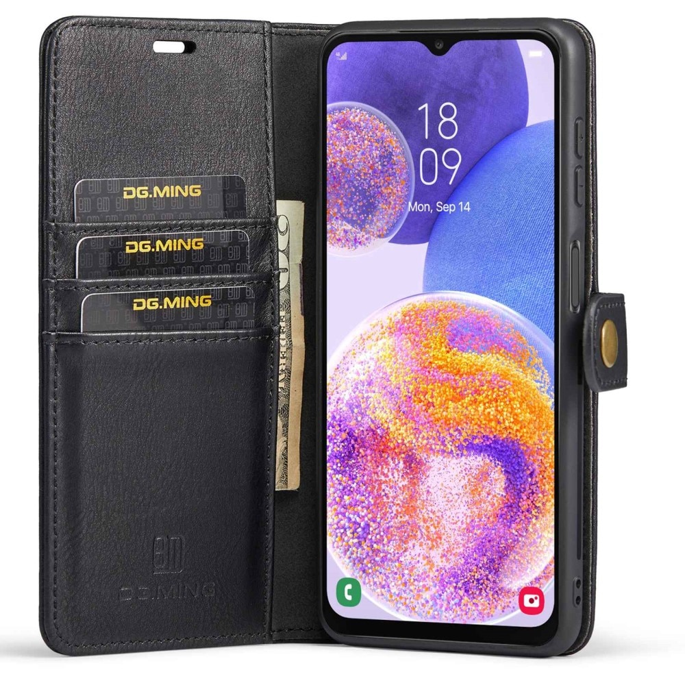 Magnet Wallet Samsung Galaxy A23 Zwart