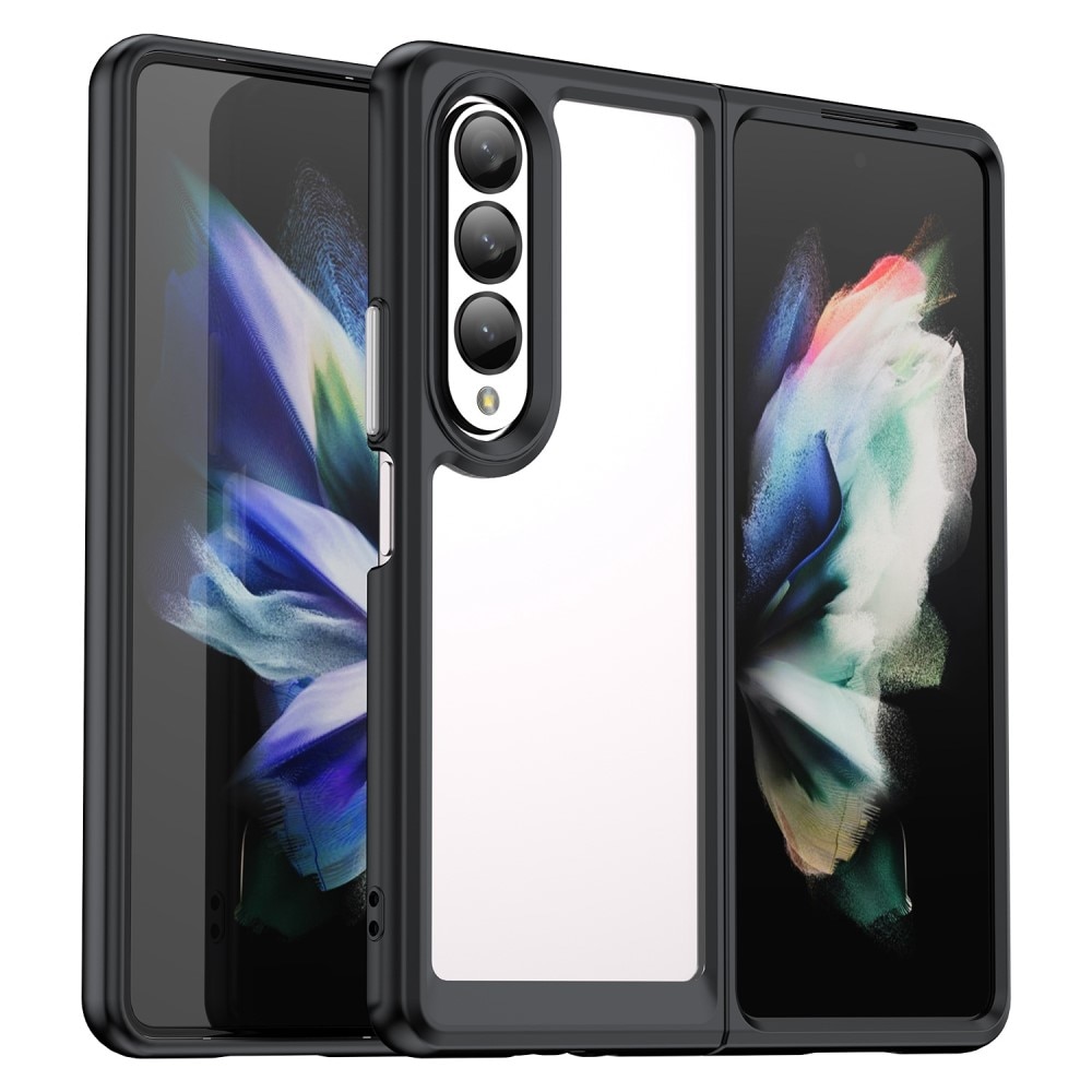 Crystal Hybrid Case Samsung Galaxy Z Fold 4 Zwart