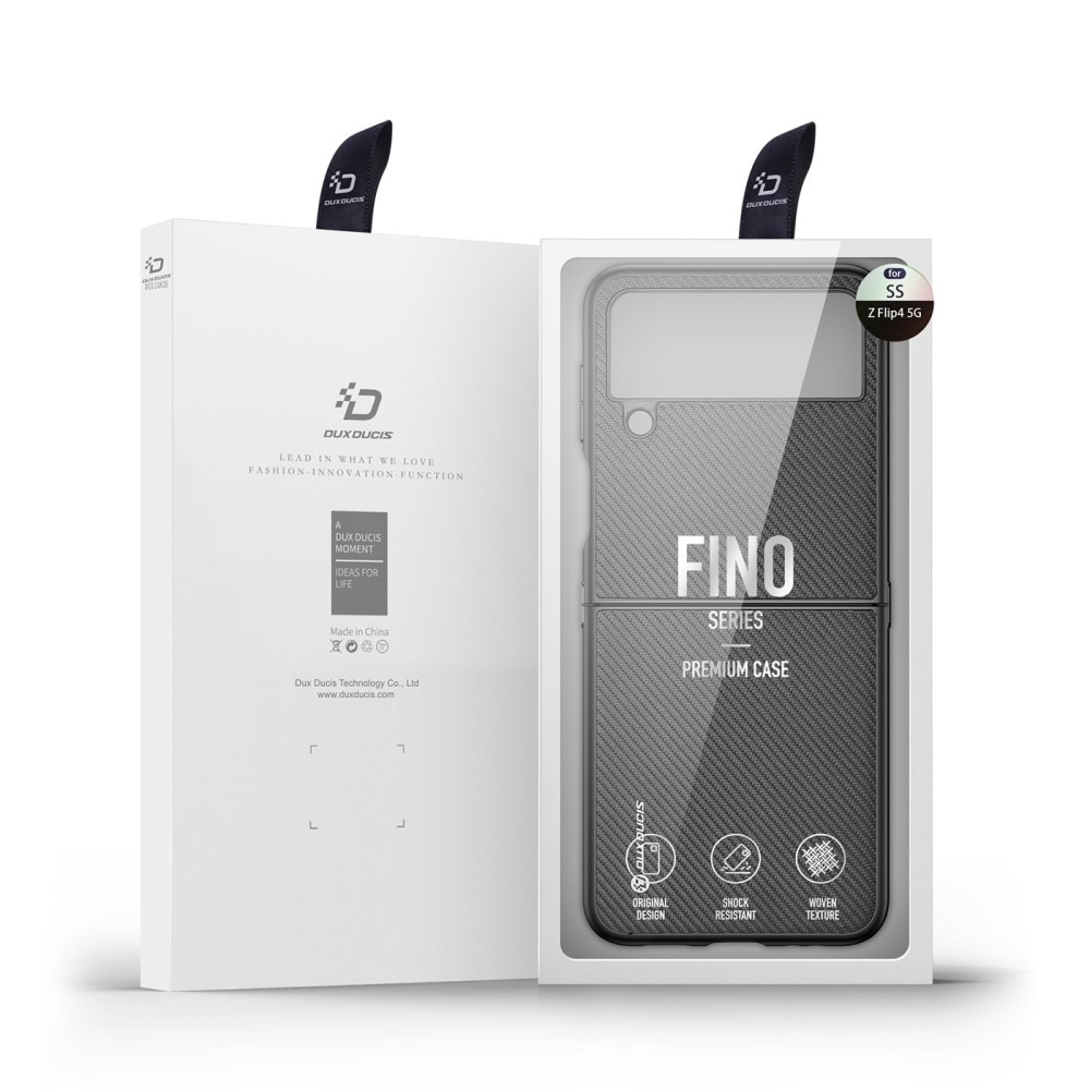 Fino Series Samsung Galaxy Z Flip 4 Zwart