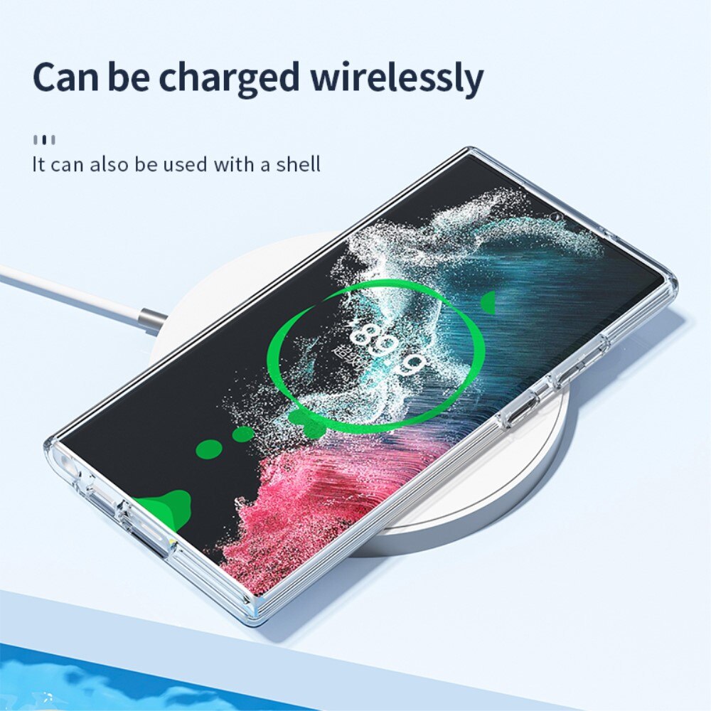 Hybridcase MagSafe Samsung Galaxy S23 Ultra transparant