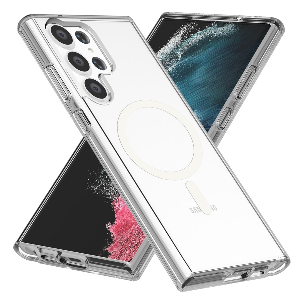 Hybridcase MagSafe Samsung Galaxy S23 Ultra transparant