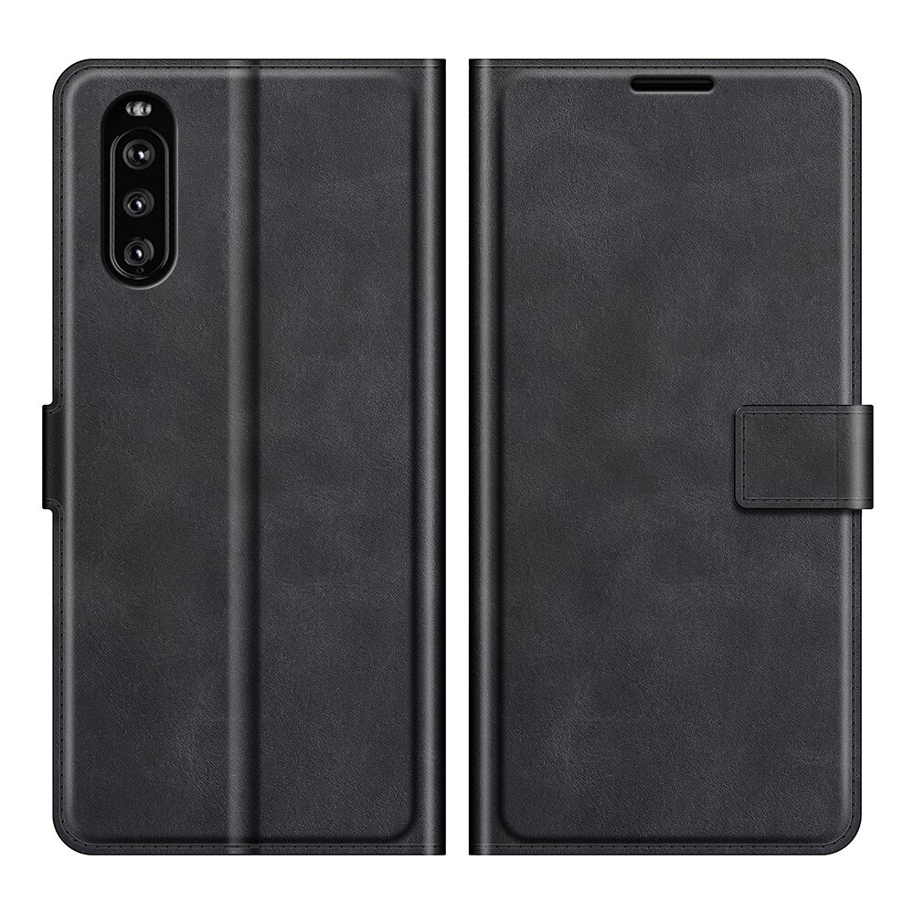 Sony Xperia 10 III Leather Wallet Zwart