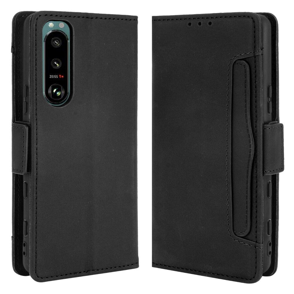 Sony Xperia 5 III Multi Bookcover hoesje Zwart