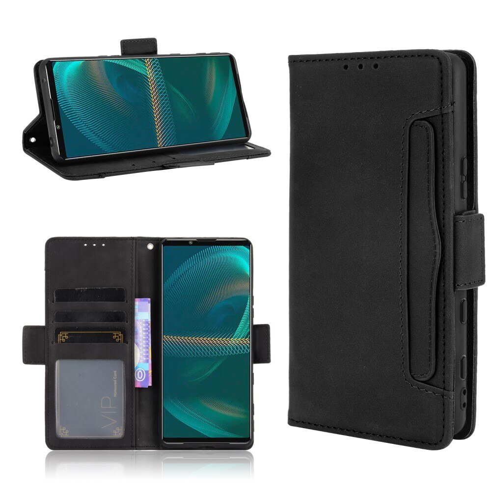 Sony Xperia 5 III Multi Bookcover hoesje Zwart