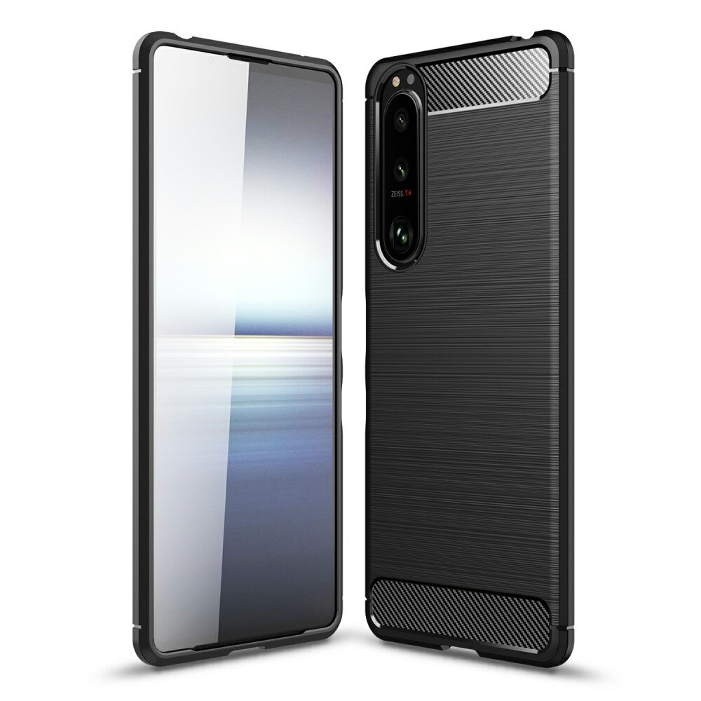 Hoesje TPU Brushed Sony Xperia 5 III Zwart