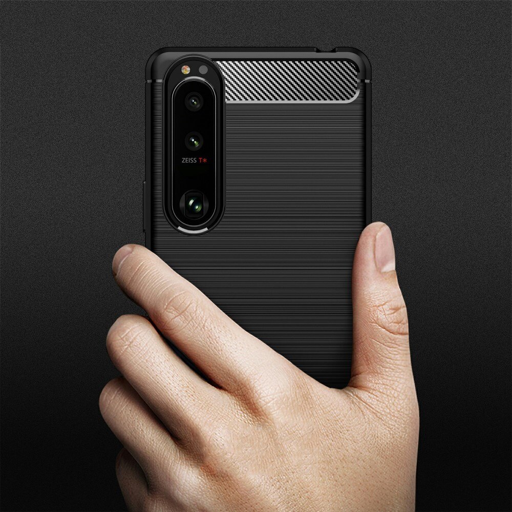 Hoesje TPU Brushed Sony Xperia 5 III Zwart
