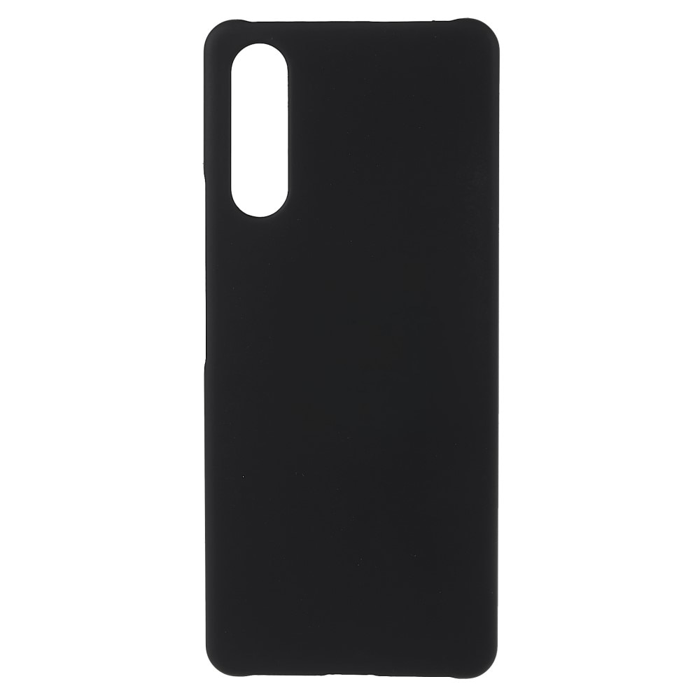 Sony Xperia 10 iV Hardcase Gummicoating Zwart