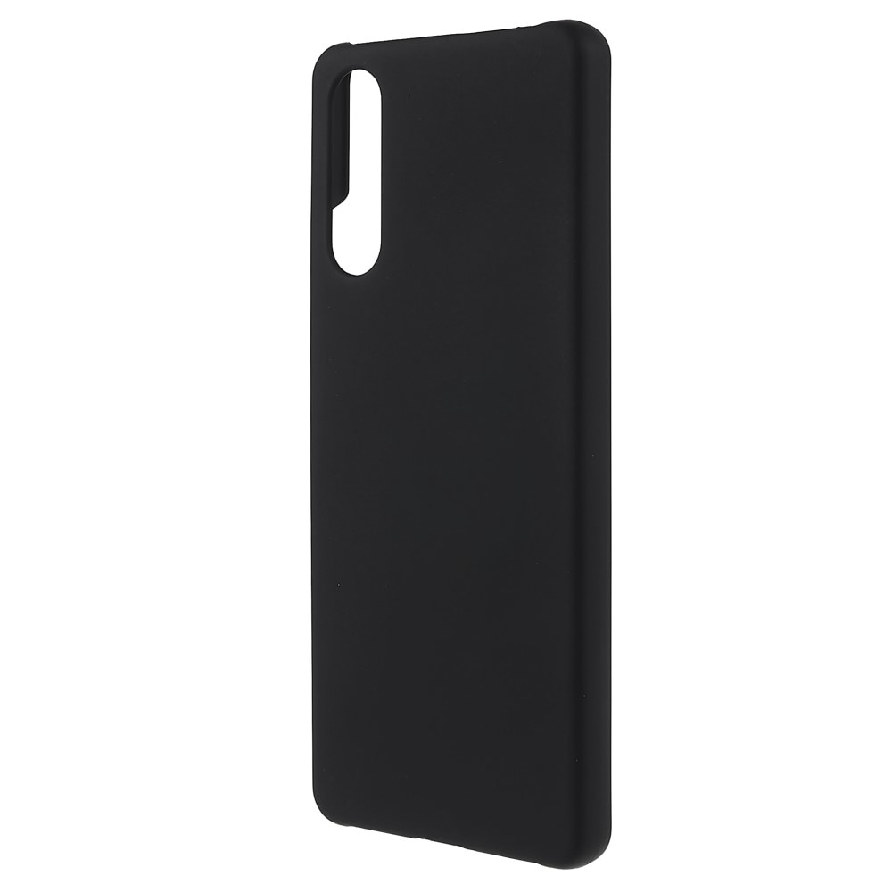 Sony Xperia 10 iV Hardcase Gummicoating Zwart