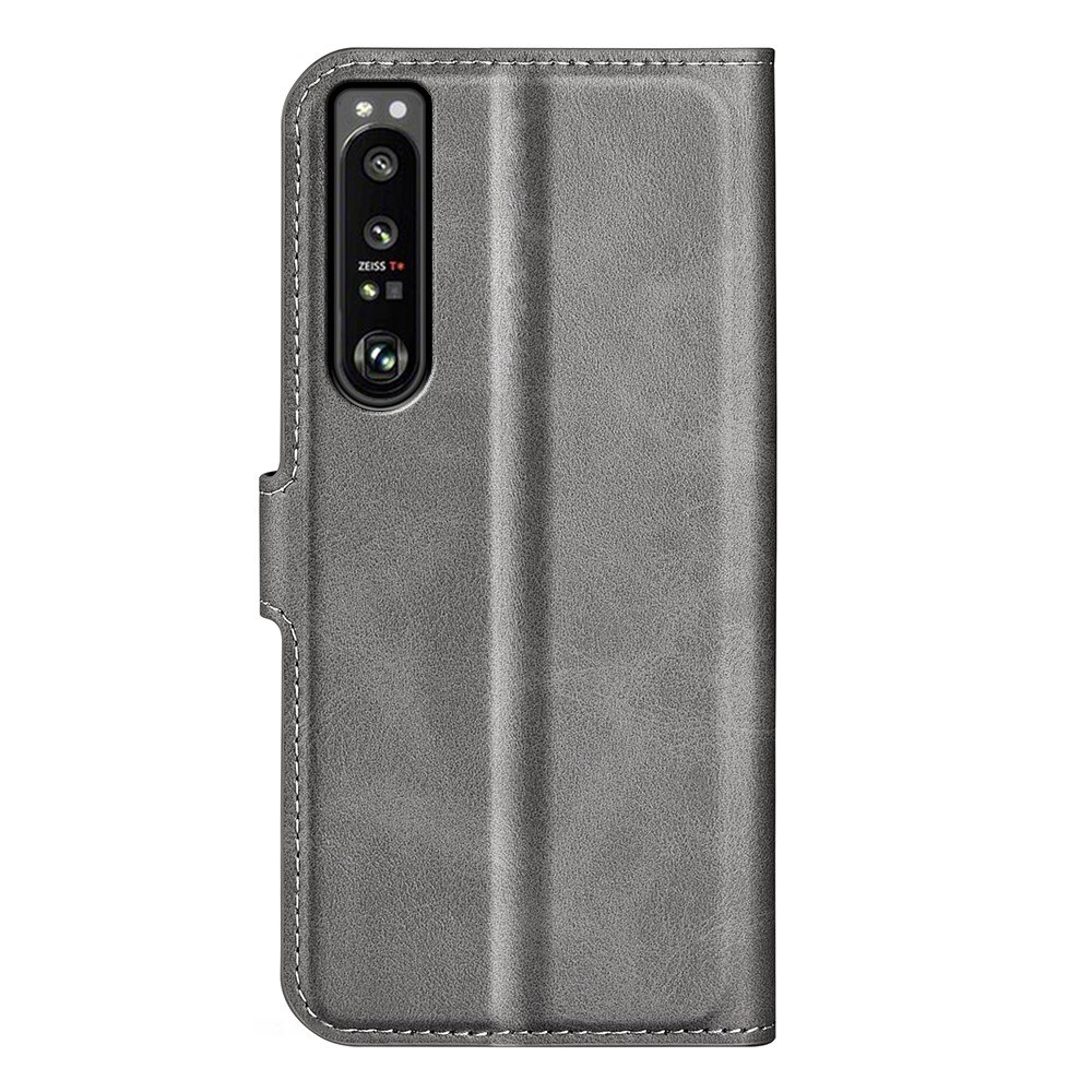 Sony Xperia 1 IV Leather Wallet Grey