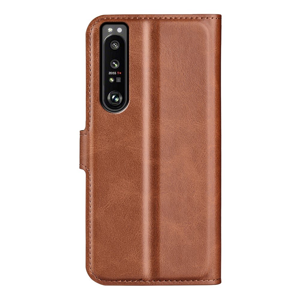 Sony Xperia 1 IV Leather Wallet Brown