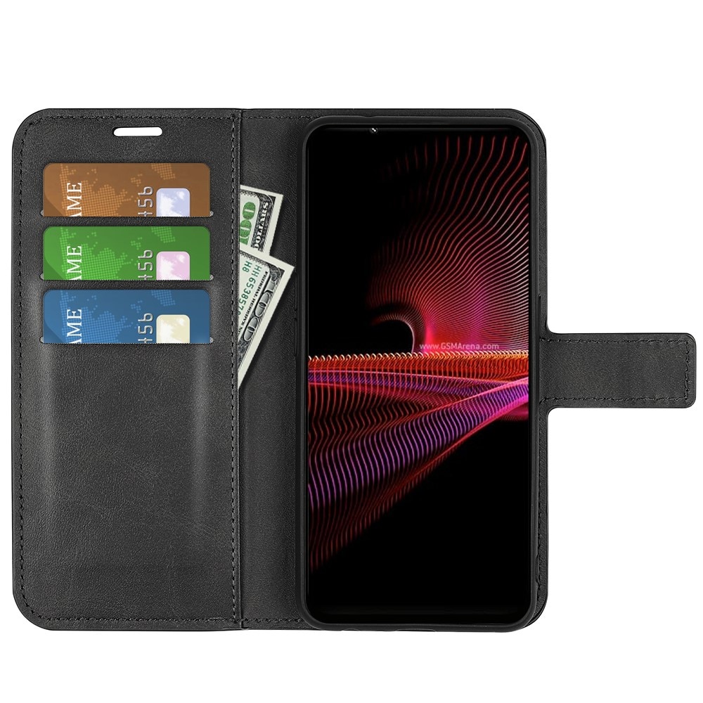 Sony Xperia 1 IV Leather Wallet Zwart