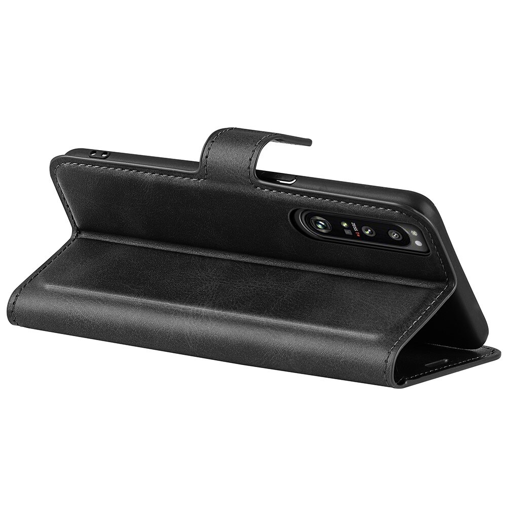 Sony Xperia 1 IV Leather Wallet Zwart