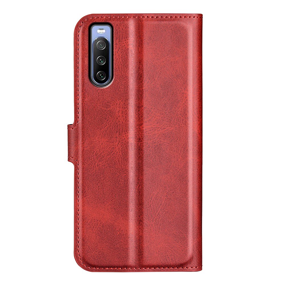 Sony Xperia 10 IV Leather Wallet Red