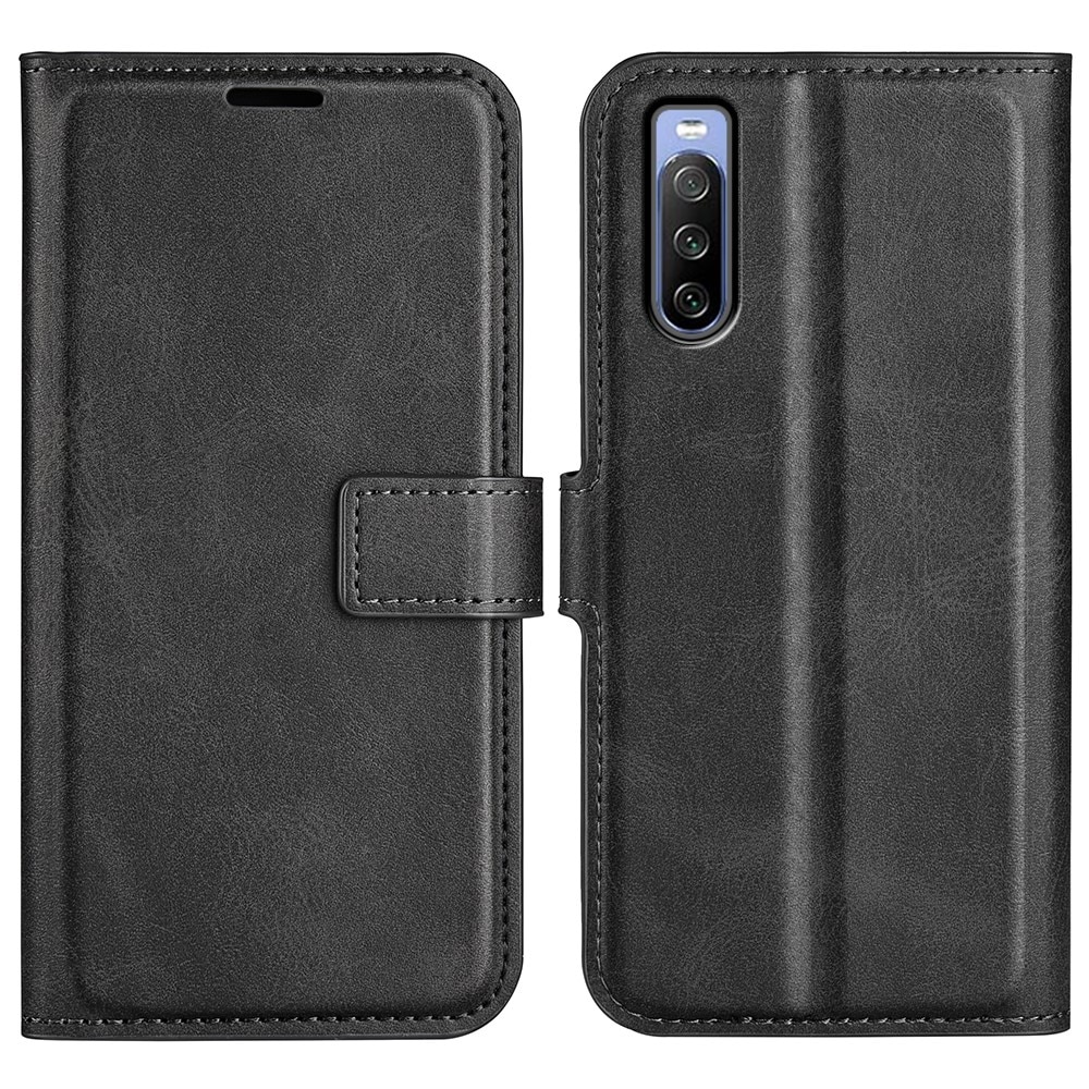 Sony Xperia 10 IV Leather Wallet Zwart