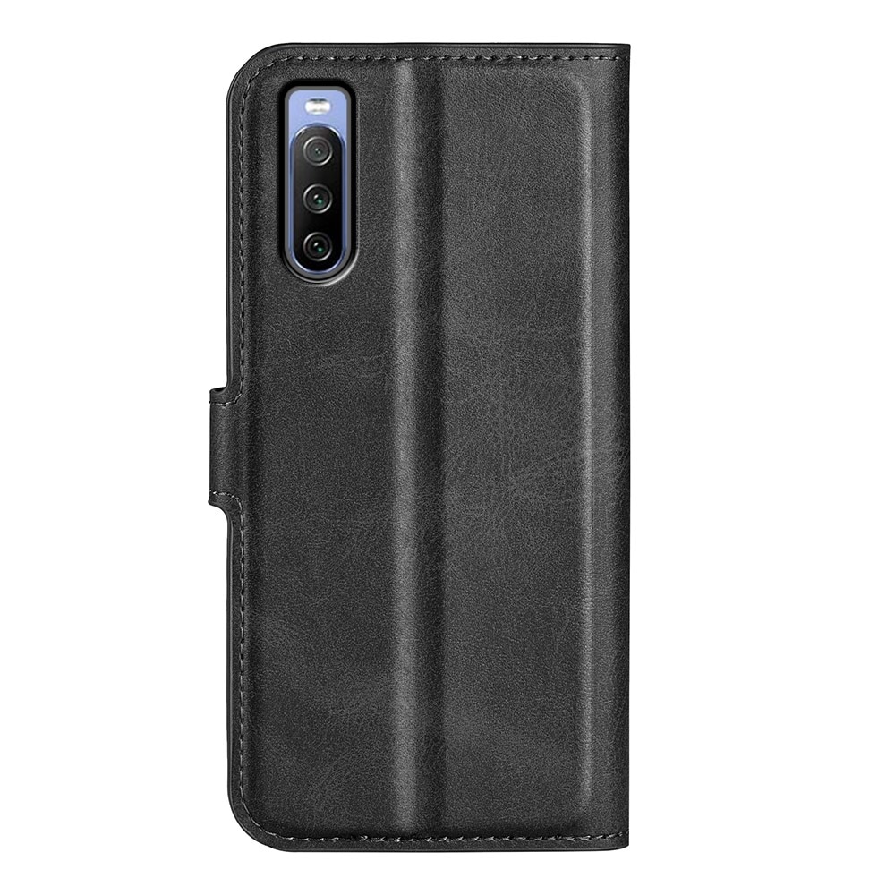 Sony Xperia 10 IV Leather Wallet Zwart