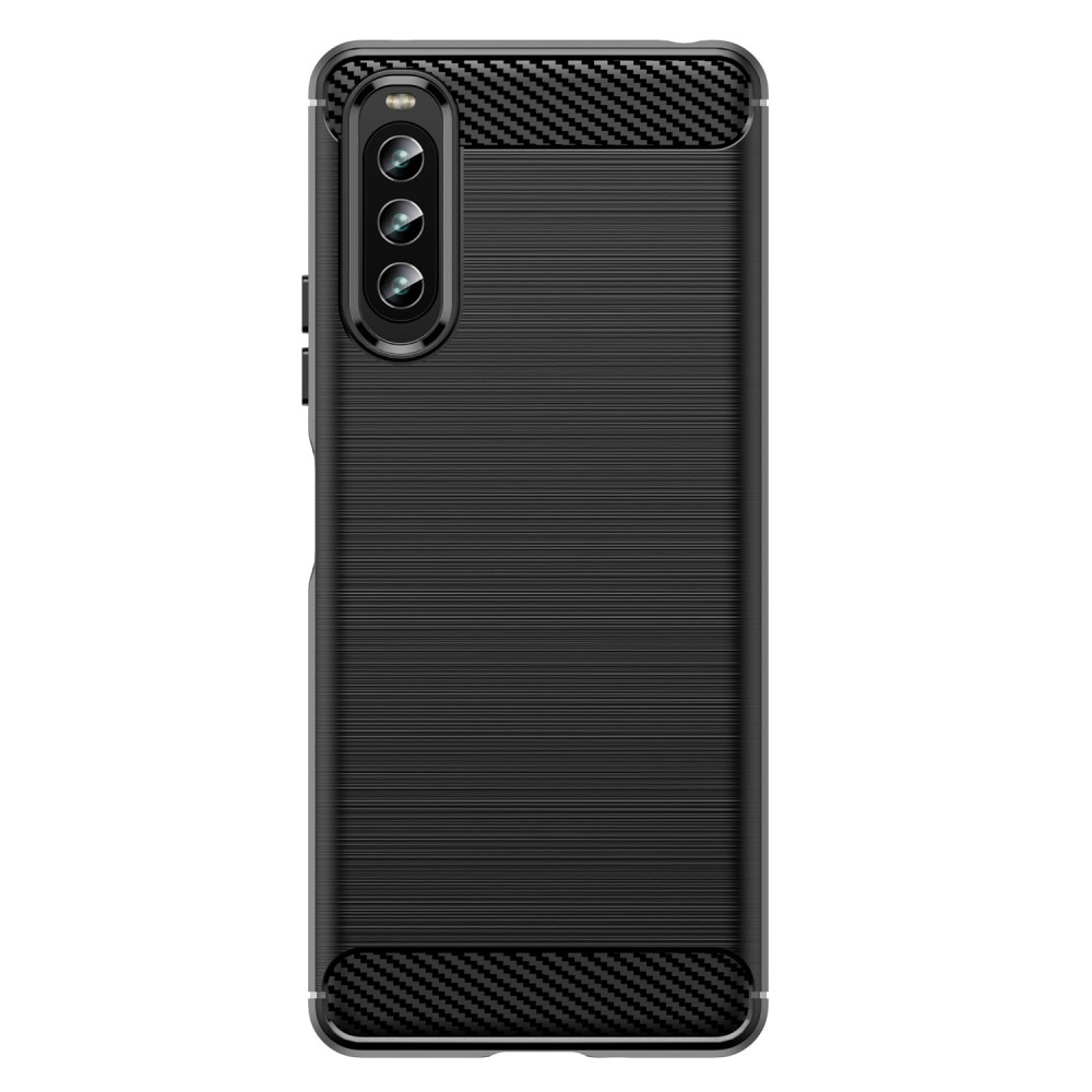 Brushed TPU Case Sony Xperia 10 IV Zwart