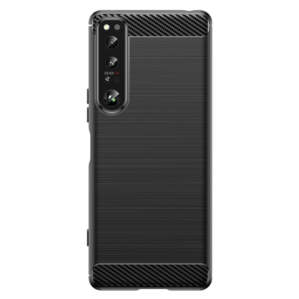 Brushed TPU Case Sony Xperia 1 IV Zwart