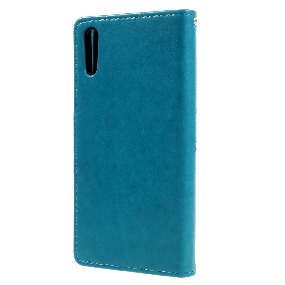 Sony Xperia XZ/XZs Leren vlinderhoesje Blauw