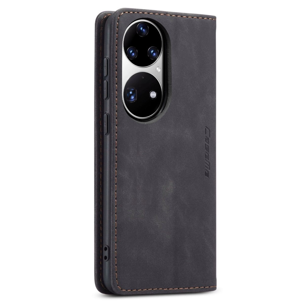 Slim Bookcover hoesje Huawei P50 Pro zwart