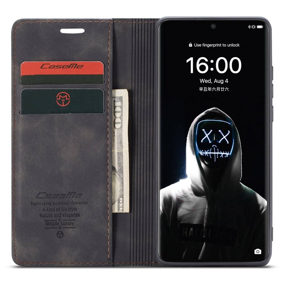 Slim Bookcover hoesje Huawei P50 Pro zwart