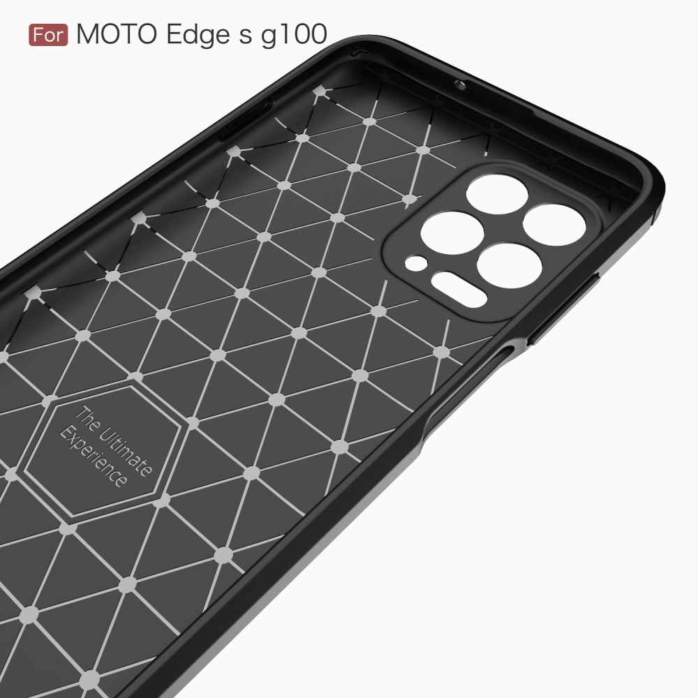 Brushed TPU Case Motorola Moto G100 Zwart