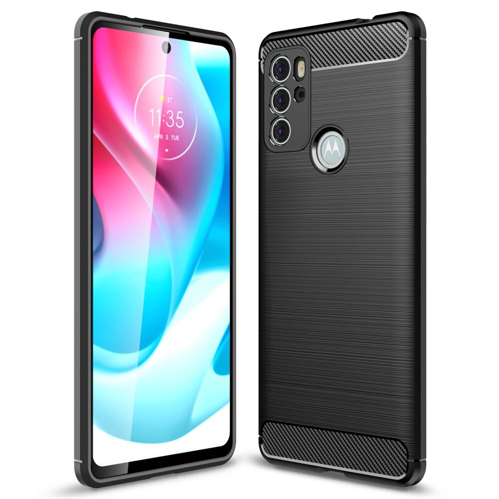 Brushed TPU Case Motorola Moto G60s Zwart