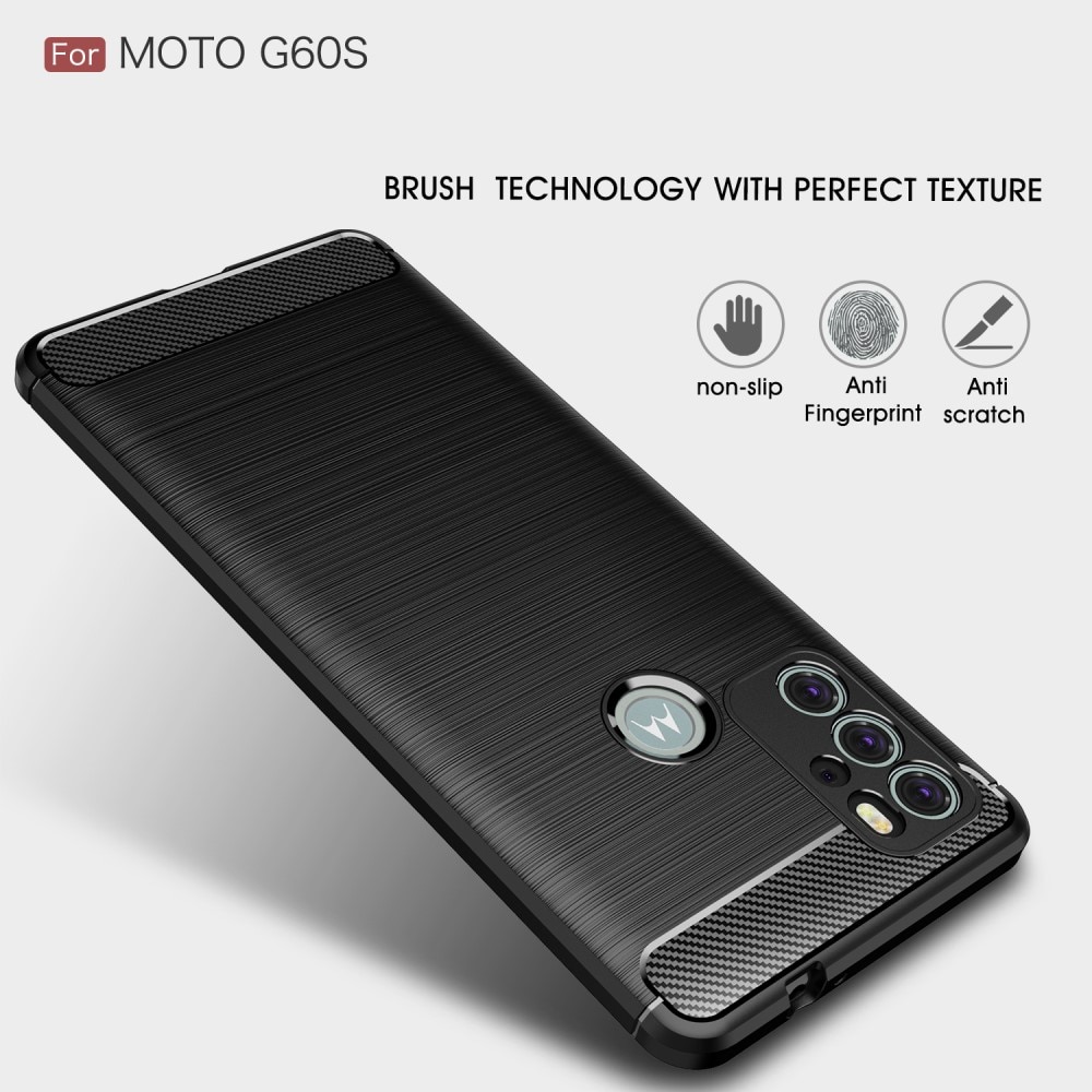 Brushed TPU Case Motorola Moto G60s Zwart