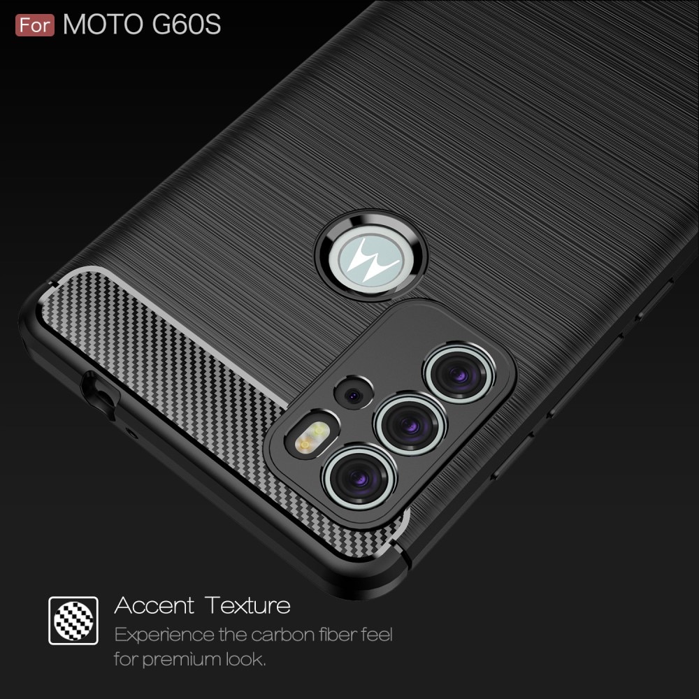 Brushed TPU Case Motorola Moto G60s Zwart