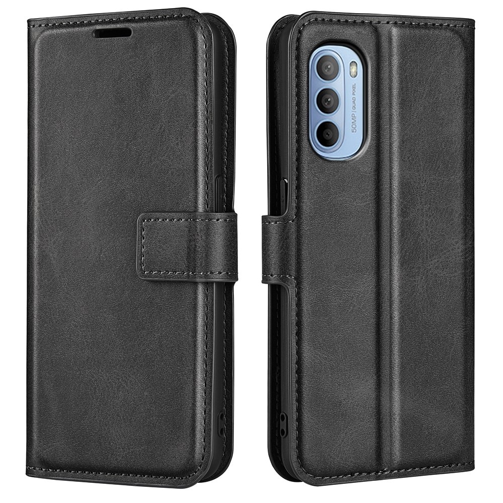 Motorola Moto G31/G41 Leather Wallet Zwart