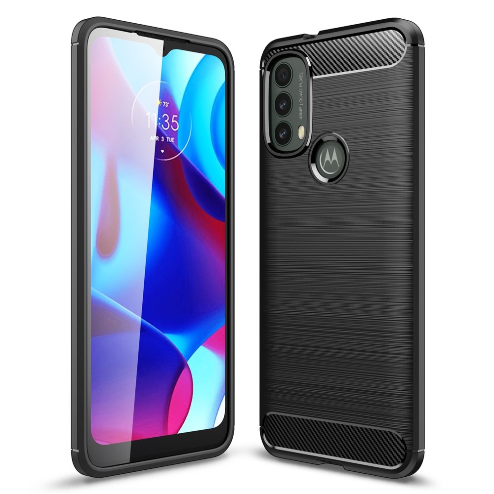 Brushed TPU Case Motorola Moto E20/E30/E40 Zwart