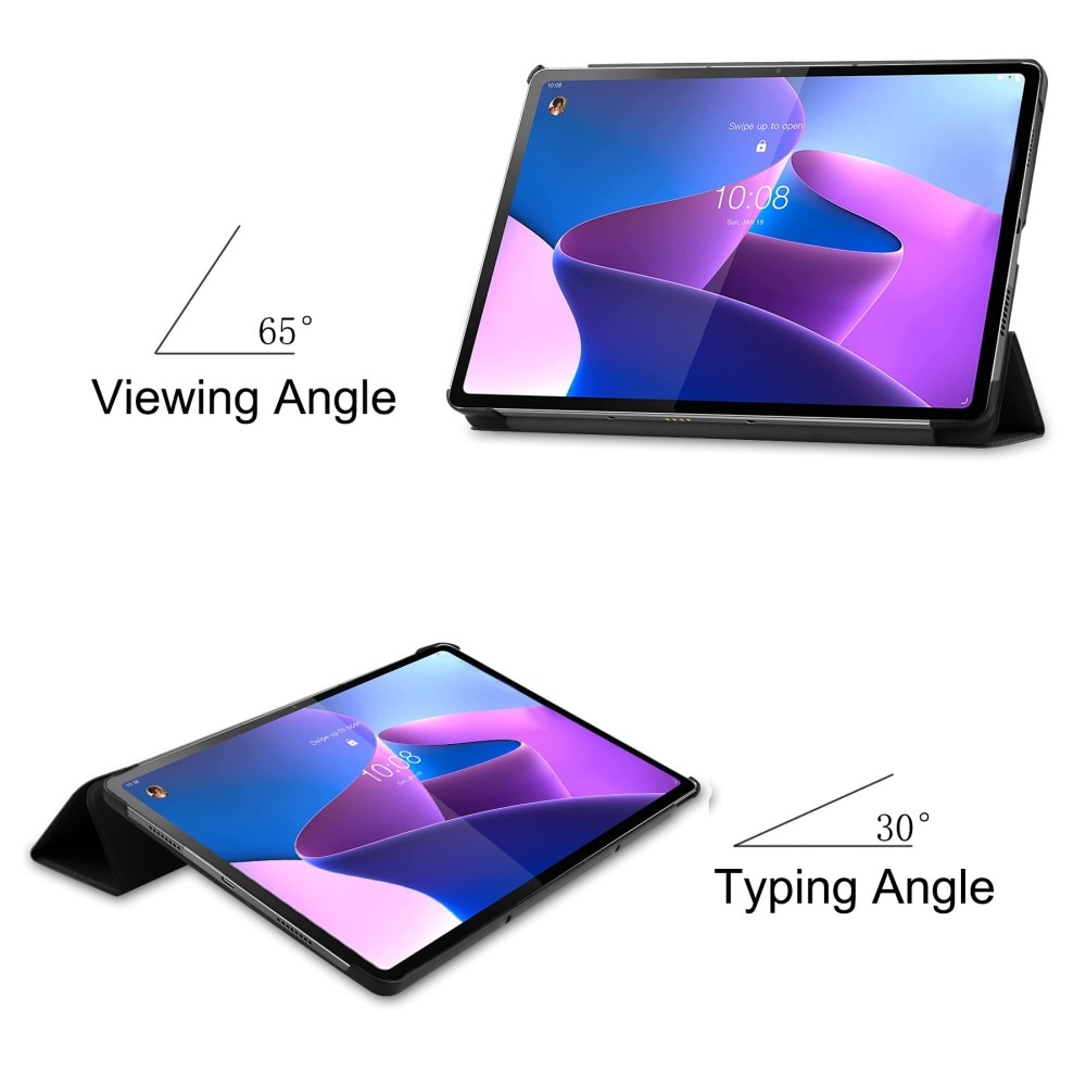 Lenovo Tab P12 Pro Hoesje Tri-fold zwart