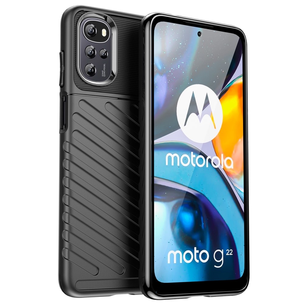 Motorola Moto G22 Thunder TPU Case zwart