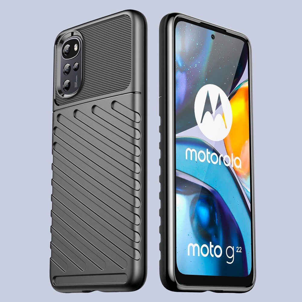 Motorola Moto G22 Thunder TPU Case zwart