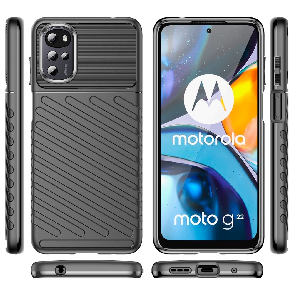 Motorola Moto G22 Thunder TPU Case zwart