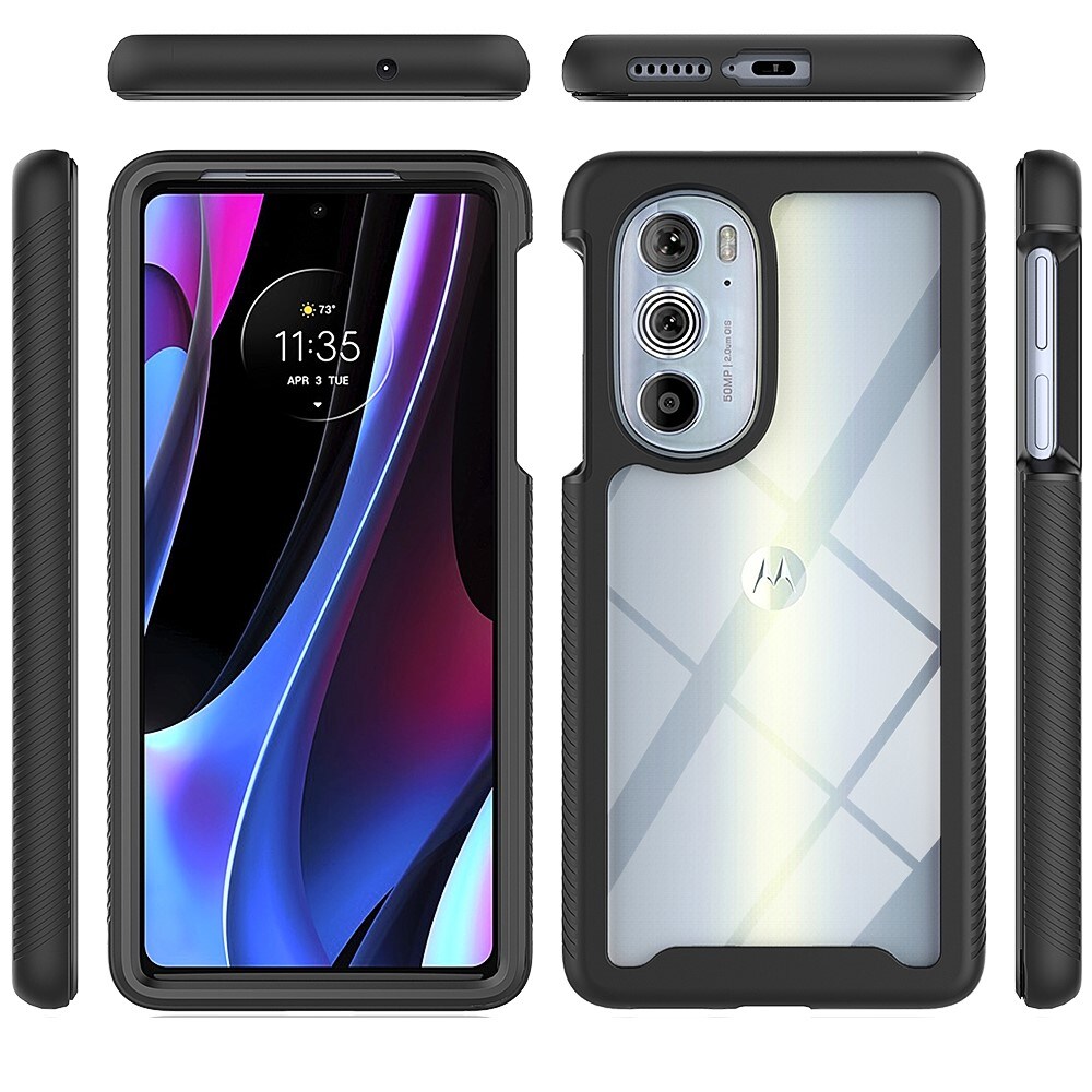 Motorola Edge 30 Pro Full Cover Case Zwart