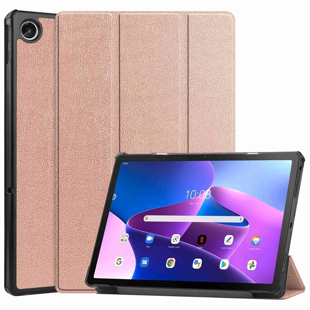 Lenovo M10 Plus (3rd gen) Tri-fold Hoesje Roze