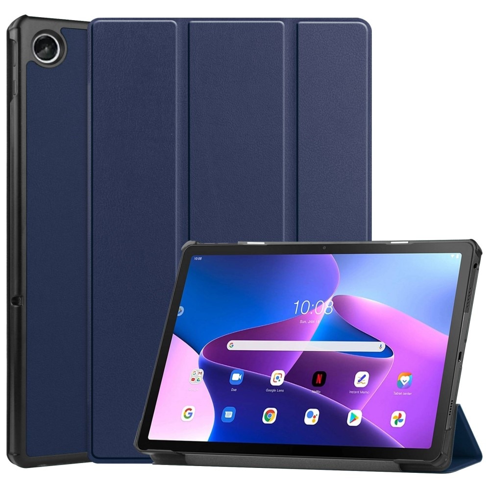 Lenovo M10 Plus (3rd gen) Tri-fold Hoesje Blauw