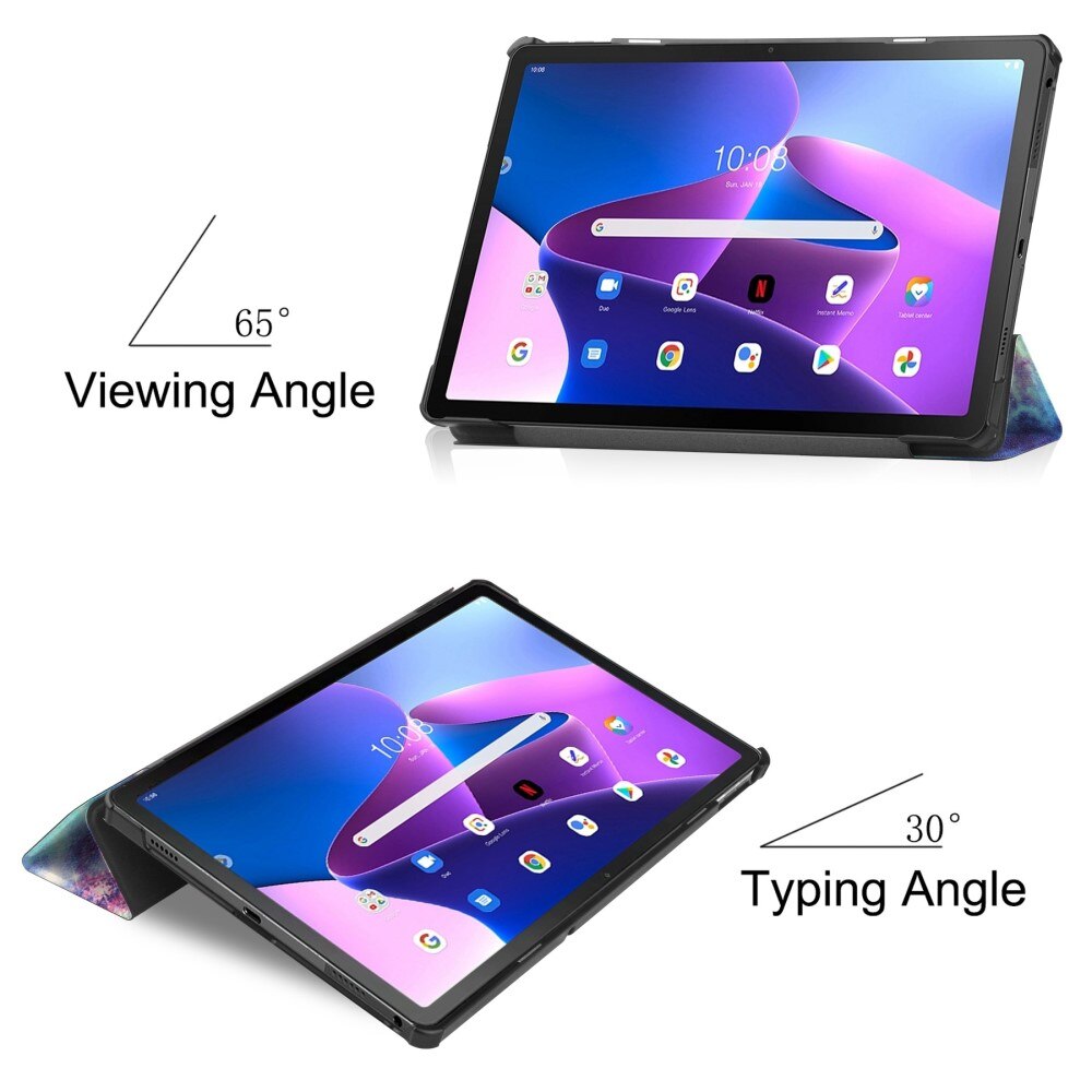  Lenovo Tab M10 Plus (3rd gen) Tri-fold Hoesje Veelkleurig/patroon