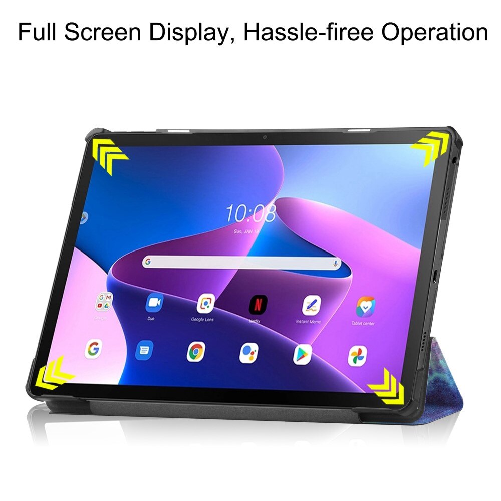  Lenovo Tab M10 Plus (3rd gen) Tri-fold Hoesje Veelkleurig/patroon