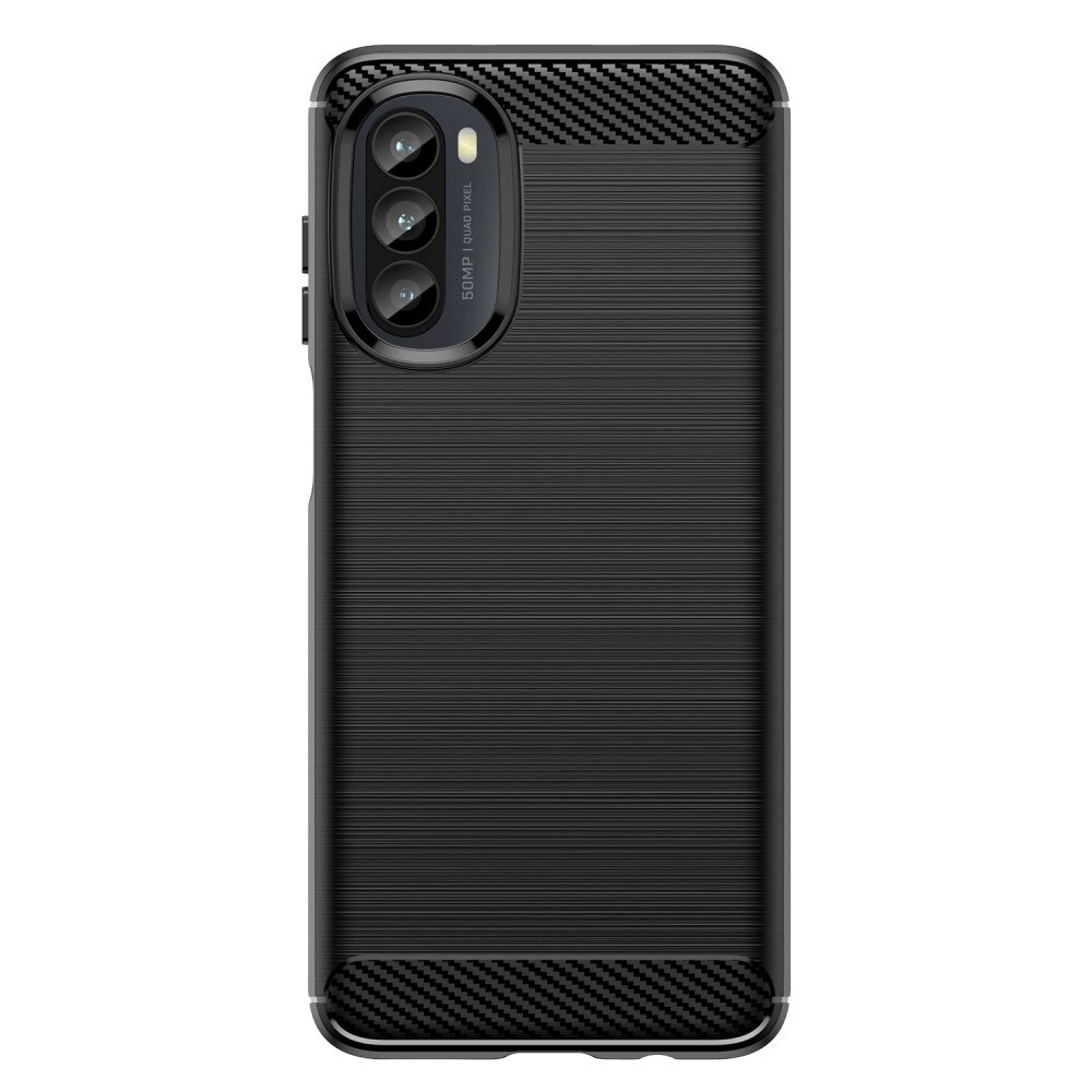 Hoesje TPU Brushed Motorola Moto G52 Zwart