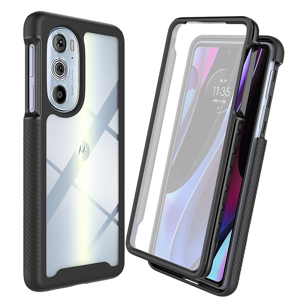 Motorola Edge 30 Pro Full Protection Case Zwart