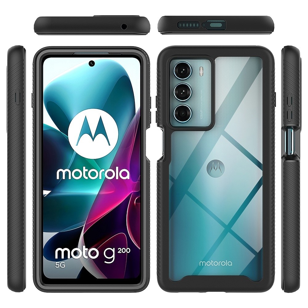 Motorola Moto G200 Full Protection Case Zwart