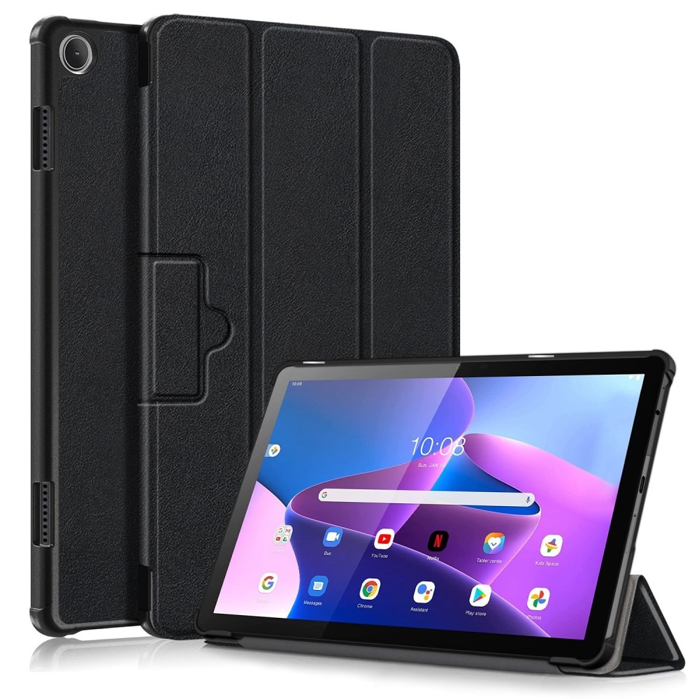 Lenovo Tab M10 (3rd gen) Tri-fold Hoesje Zwart