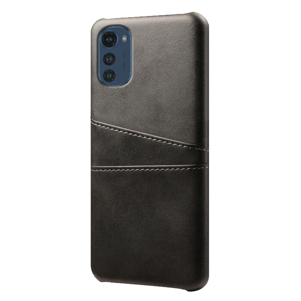 Card Slots Case Motorola Moto E32 Zwart