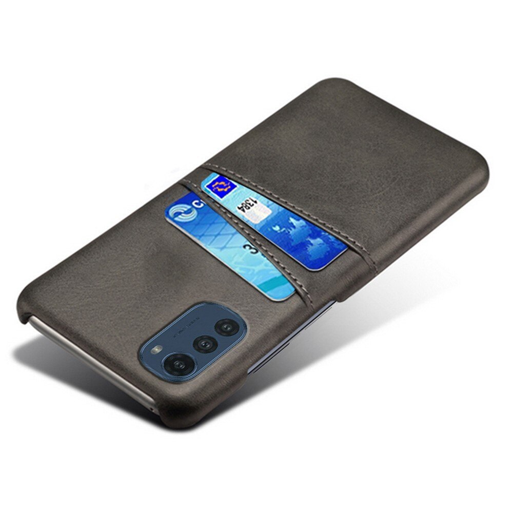 Card Slots Case Motorola Moto E32 Zwart