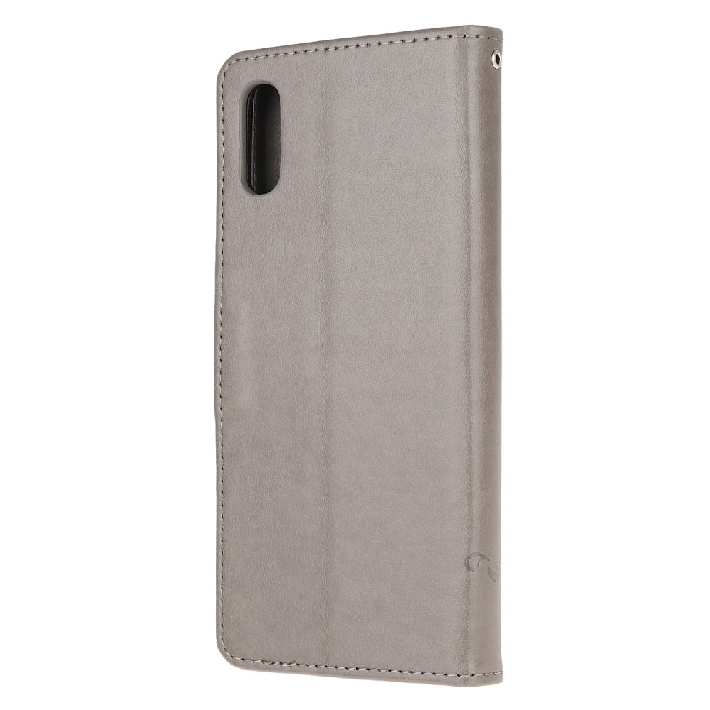 Xiaomi Redmi 9AT Leren vlinderhoesje Grijs